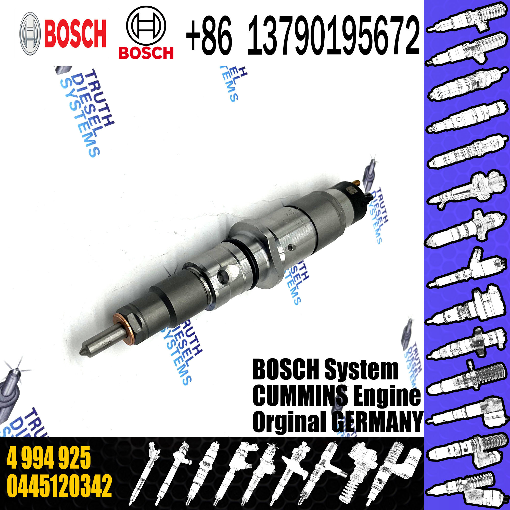 injector for sale 0445120342 68210105AA 0986435621 4994925 fit for Dodge Ram