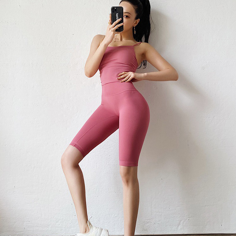 Nylon Yoga Scrunch Butt Workout Shorts High Waisted Peach Butt Yoga Pants