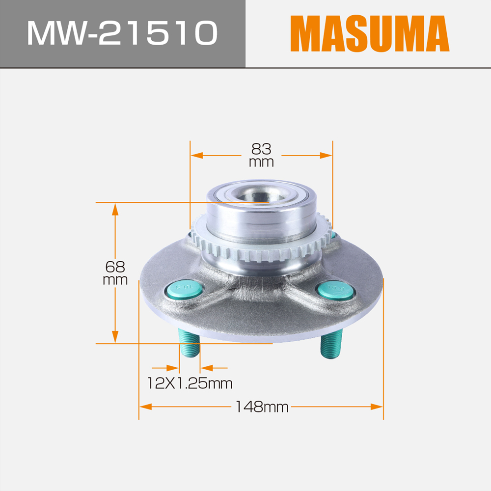 052332B MASUMA Auto Bearing Rear Front Wheel Hub Reference NO. for NISSAN ALMERA CLASSIC