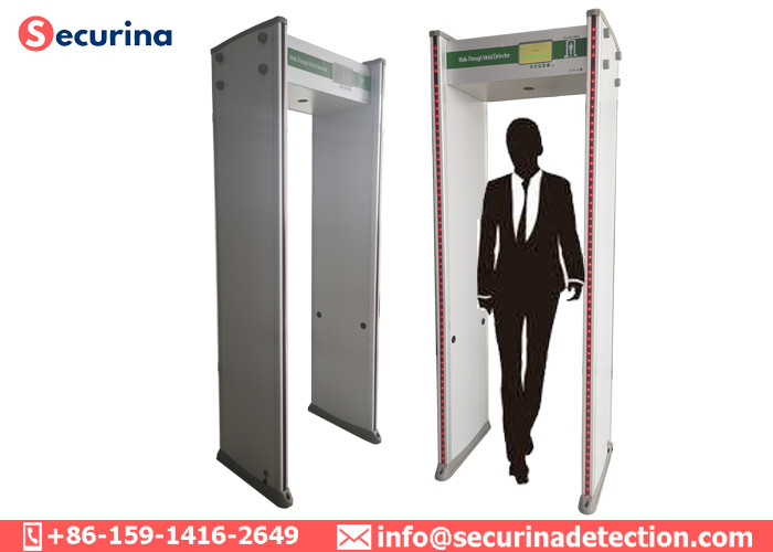 33 Zones Security Walk Through Metal Detectors Weapon Inspection Devices 2 Years Warranty