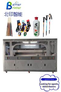 China Better Printer Winebottle Cylindrical Inkjet Printer For High Speed Pool Cue Print Sock wholesale