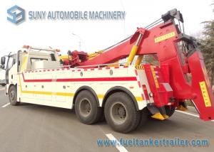 China 6 X 4 FAW Rotator Wrecker Road Rescue Truck 50 Ton 180kw / 245hp wholesale