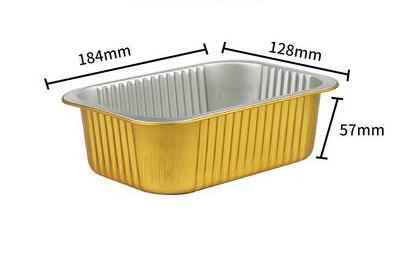 OEM ODM Aluminum Tin Foil Food Takeaway Boxes Thicken Sealed