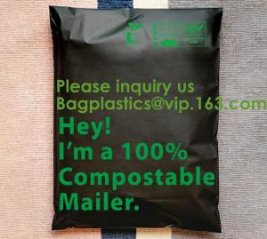 China Compostable Corn starch Mail Bag Biodegradable Eco Envelope Postal Mailing Bag Waterproof Self-Seal Courier Bags wholesale