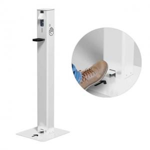 China Custom Touch Free Hands Wash Station Hands Free Foot Operated Sanitizer Dispenser Stand wholesale