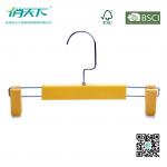 China Betterall Wholesale Plastic Pants Hanger with Skid-proof Clips for sale