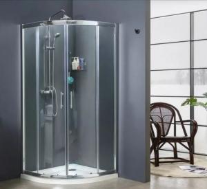 China Quadrant Sliding Glass Shower Enclosure Two Fixed Panels One Door wholesale