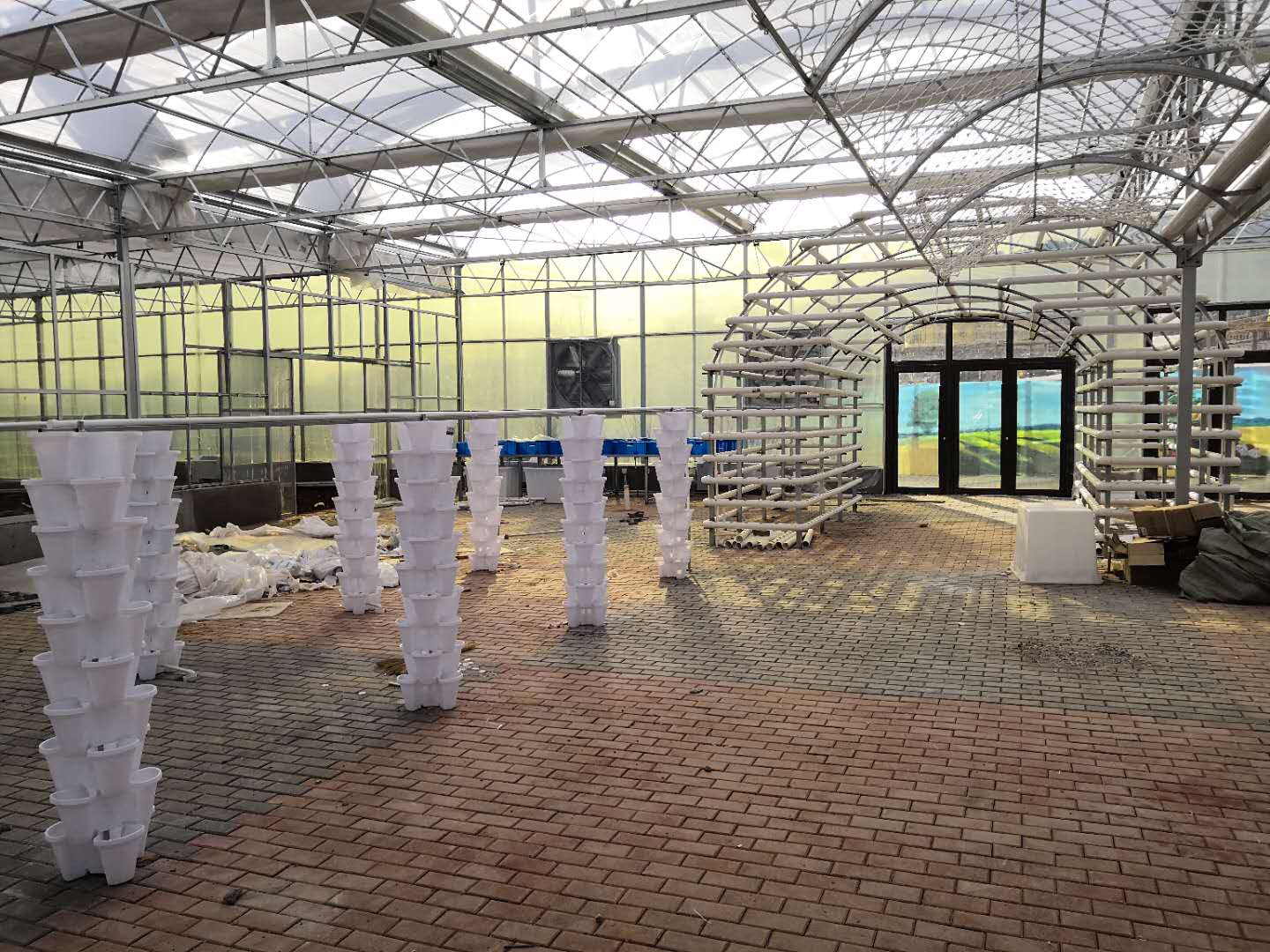 Plastic Modern Stacking Vertical Flower Pot For Substrate Cultivation