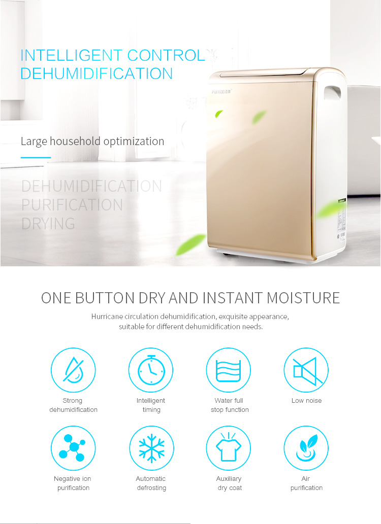 Family Use 430w 26L/Day Small Home Dehumidifier