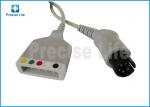 Mindray 0010-30-12257 ECG trunk cable with AHA IEC color code Round 6 pin to 5