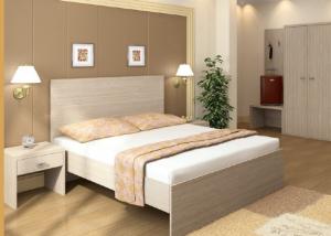 Melamine Laminated Hotel Contract Furniture Panel Wood Style Custom Sizes