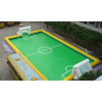 China 11 Person PVC Inflatable Football Field , Football Game Inflatable Field for Outdoor Sport for sale