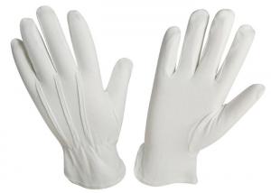 China disposable mens white cotton driving gloves with three stiching lines high quality cotton anti uv wholesale