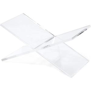 China Acrylic Book Holder Clear X-Shape Display Stand Acrylic Book Easel 5mm-10mm Thick wholesale
