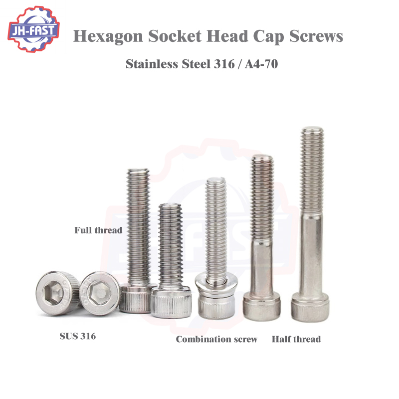 M3*6 M6 DIN912 Zinc Plated Internal Hex Socket Head Cap Screw M12x1.5 Allen Type 5mm