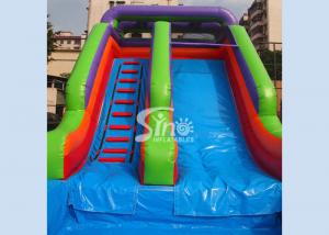 China Red Commercial Grade Inflatable Bounce House Water Slide for Residential wholesale
