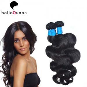 China Full Cuticle And Tangle Free European Virgin Hair Natural Black Human Hair Weft wholesale