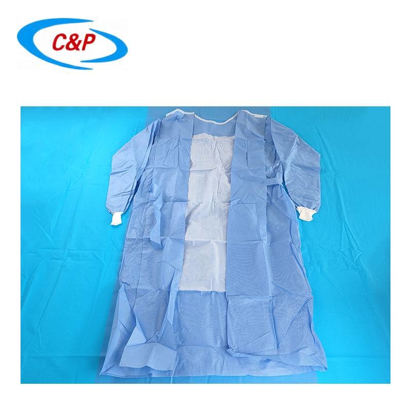 SMS Isolation Disposable Surgical Gown Level 3 With Knitted Cuff