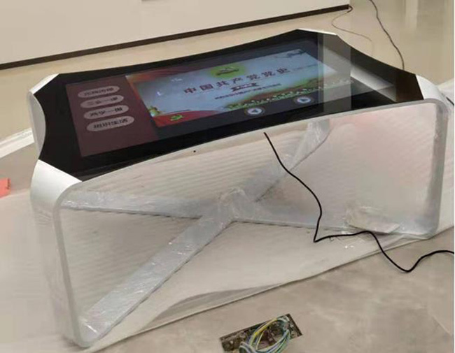 Waterproof school and office bar design lcd i5 smart 55 inch kiosk interactive multi touch table office
