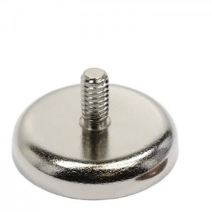 China Composite Neodymium Magnet Strong Neodymium Cup Magnets with M4 Threaded Male Stud on sale