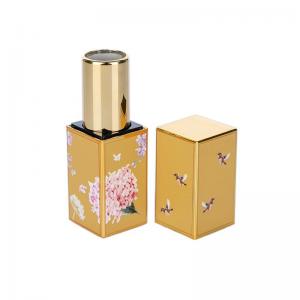 China 3.5g Gold Chinese Style Plastic Lip Balm Blue Container  Customized wholesale