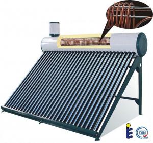 China evacuated tube solar water heater tank with copper coil on sale