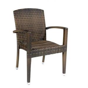China Waterproof UV resist aluminum beach chairs wholesale stackable deck chair wicker plastic ratan chair---YSC001 wholesale