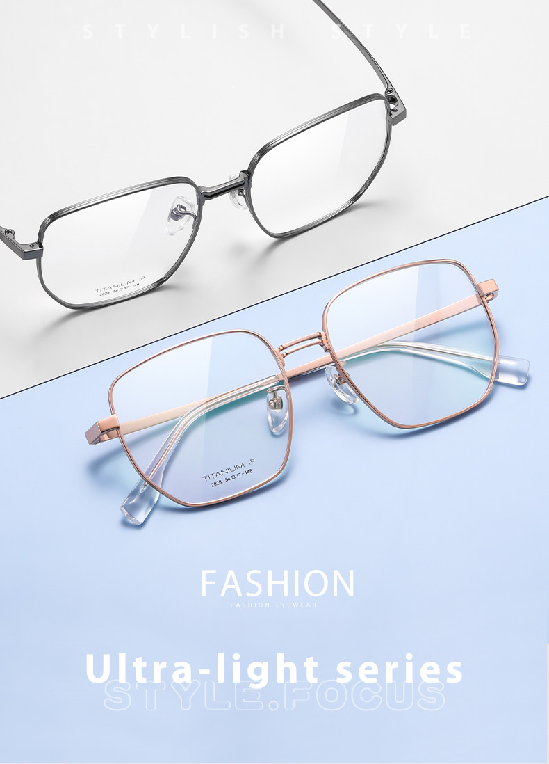 OEM Titanium Frame Glasses , CE Prescription Eyeglass Frames