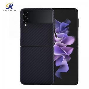 China Bulletproof Aramid Carbon Fiber Cell Phone Covers For Samsung Z Flip 3 wholesale