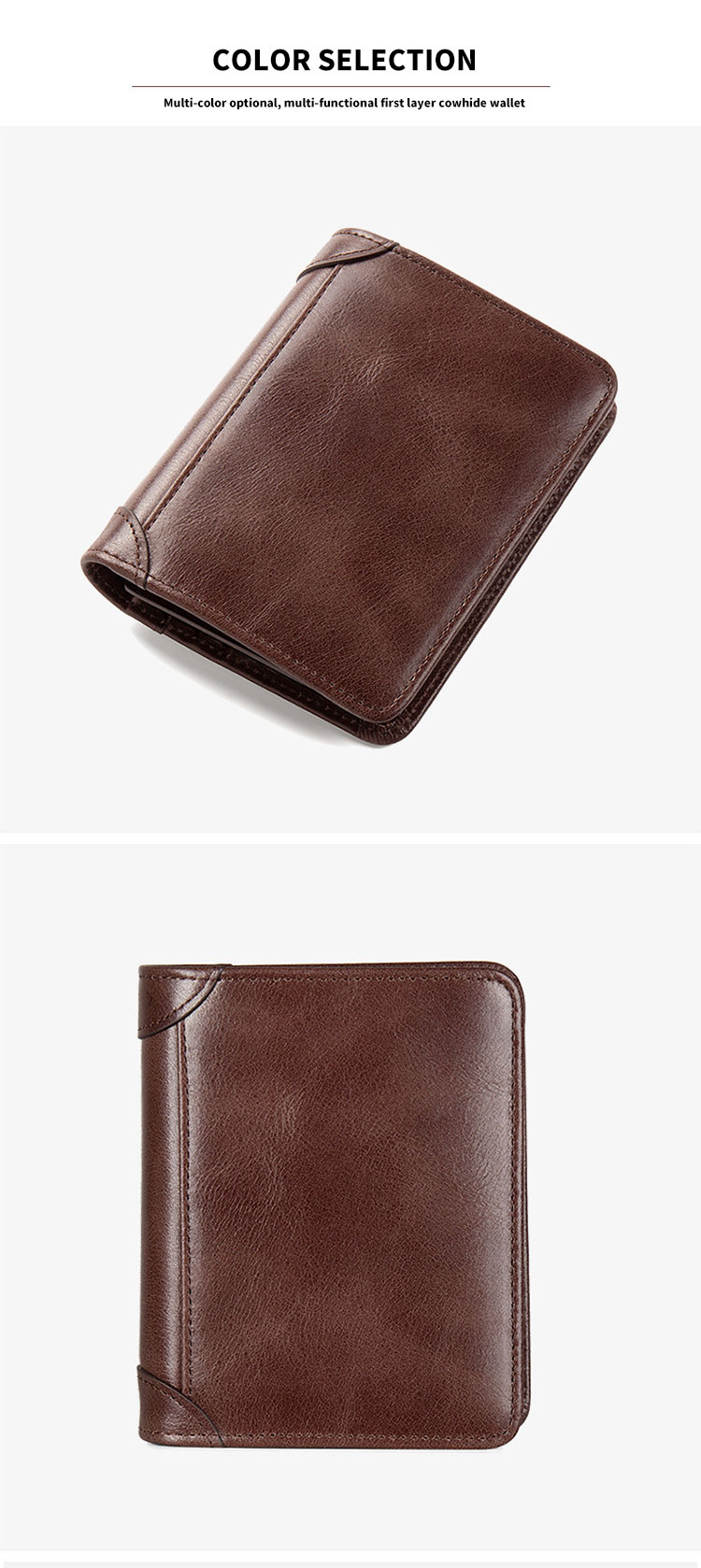 GENUINE LEATHER Men's Wallets The Ultimate Combination of Style and Function