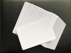 China Retail CR80 Blank White PVC Business Cards Reprintable Glossy 85.5mm*54mm wholesale