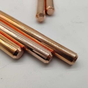 China Lightning Ground Rod 5 8 X 8 Copper Plating Earth M8 Thread on sale