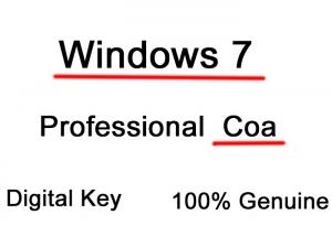 China OEM Microsoft Windows 7 License Key , Windows 7 Pro Product Key Coa 32/64bit wholesale