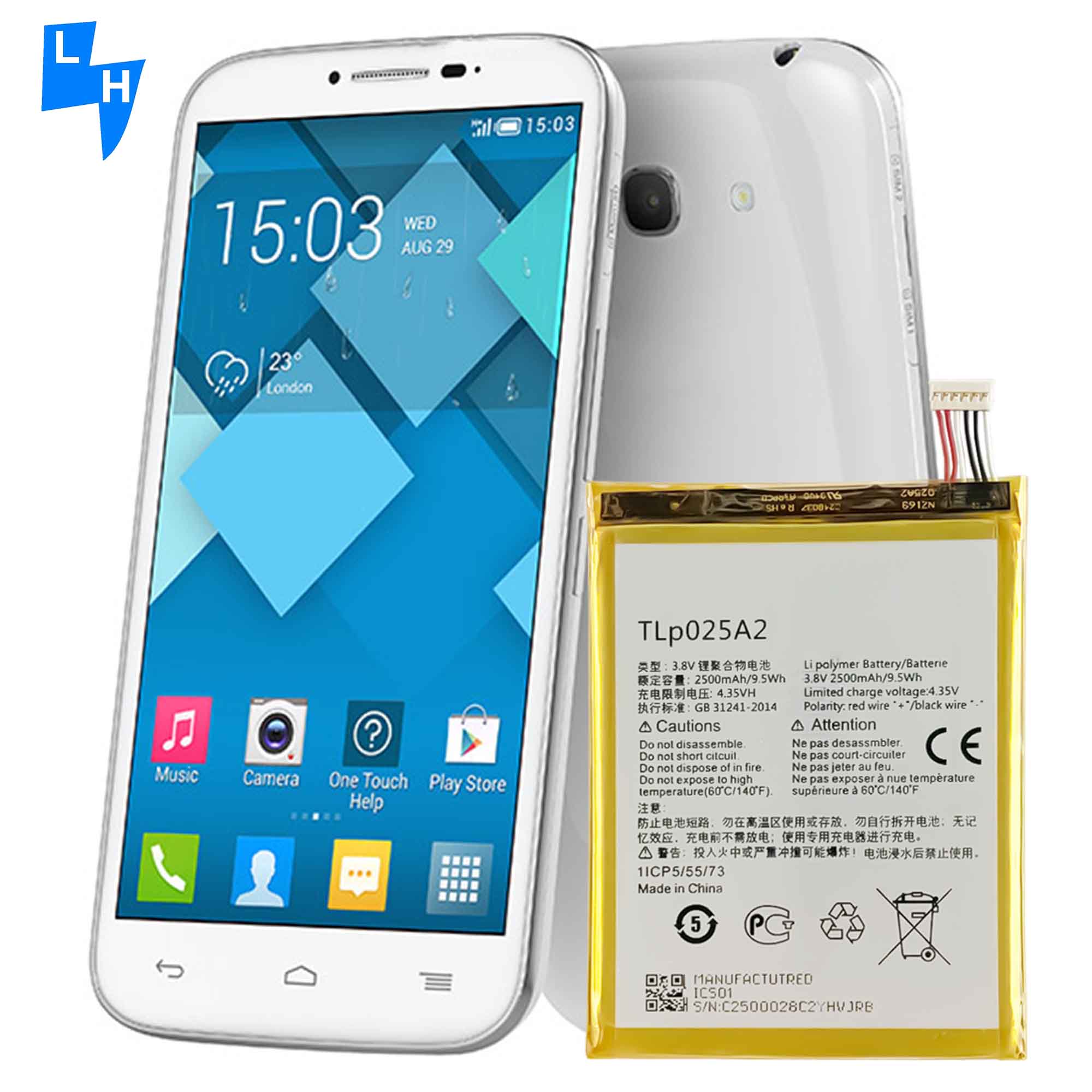 500PCS MOQ TLP025A2 POP C9 Scribe 8000D 8000E Scribe X 5054W Alcatel Fierce XL Battery