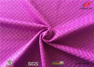 China Bird Eye Sports Mesh Fabric , Interlock Lining Breathable Athletic Mesh Fabric on sale