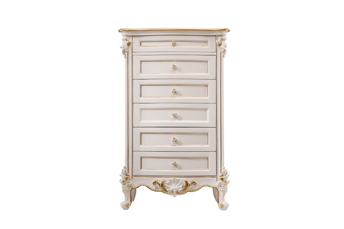 Luxury Fabric Bed Sets of Ivory White wooden Furniture in high quality brands from China factory for Villa house