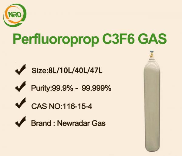 Quality Purity 99.9% Hexafluoropropylene Colourless Odourless Gas For Extinguishing Agent for sale