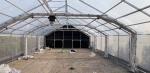 8m Wide PEP Film Automated Light Deprivation Greenhouse Top And Sides Ventilation