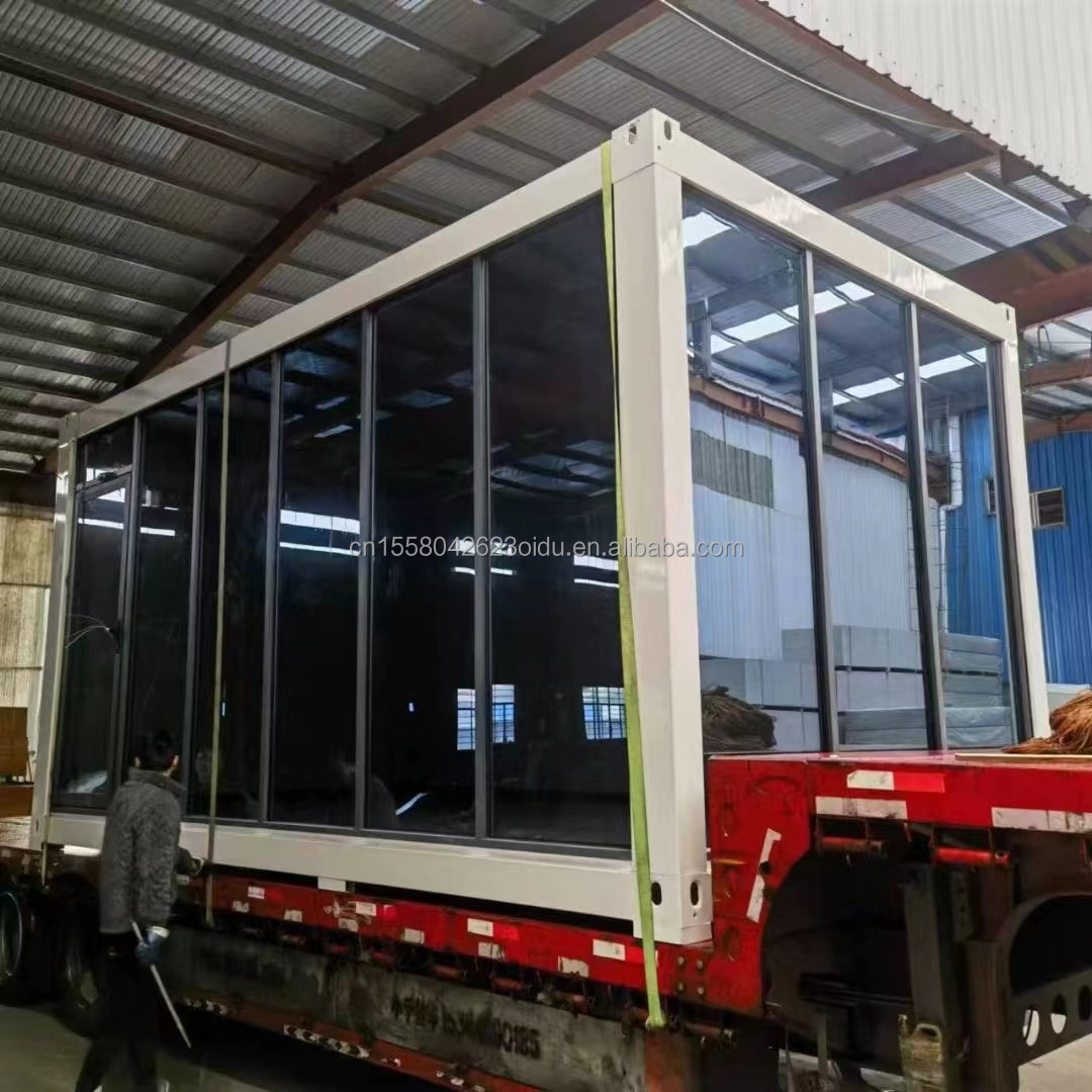 Main Structure Galvanized Steel Square Tubes in Made 20ft Flat Packaging Prefabricated Temporary Container Workshop
