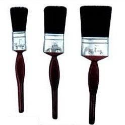 China OEM Black China Bristle Paint Brush Plastic Handle Black Bristle Brush wholesale