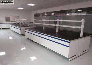 China White Chemistry Lab Furniture Phenol Formaldehyde Resin Bench With PP Cabinet on sale