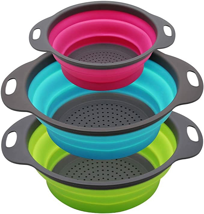 Silicone Folding Fruit Vegetable Filter Sink Drain Basket Bulk Kitchen Supplies