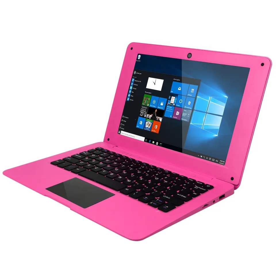 10.1 Inch Mini Notebook Computer Win 10 Z8350 IPS 2G 32G WLAN Display Ratio 16 10 Pink Color