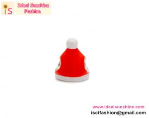 China New design Silver plated Christmas Sata Red Hat charm fitting for european bracelet on sale
