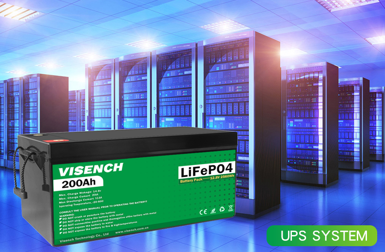 Visench Direct factory 24v lifepo4 battery Deep 6000 Cycles Solar lifepo4 battery for Hybrid solar inverter home used