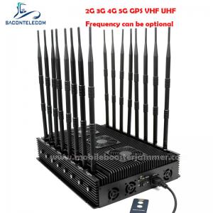 China Adjustable GPS Lojack Signal Jammer 110w 16 Antennas Indoor Desktop on sale