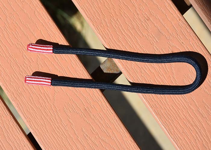 Long 31cm Garments Polyester Drawstring Cord With Custom Knitting Endings