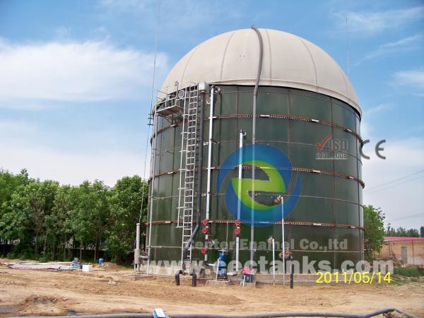 Eco-friendly Glass Fused Steel Tanks , Different Type Of Enamel Bolted Steel Tank From Cec Tank
