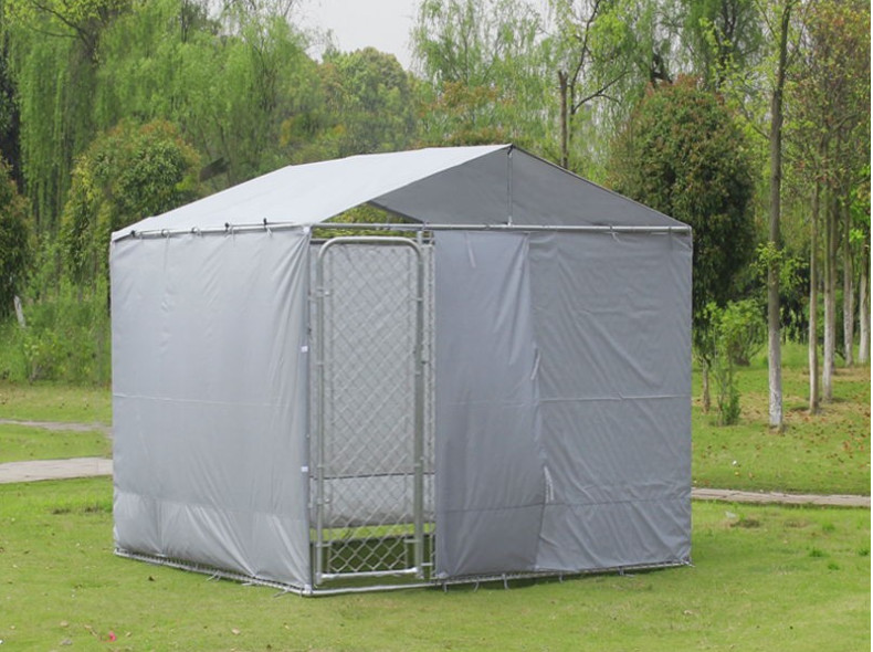 3x3x1.82M Thick Hot Galvanized Fence Big Dog Kennel/Metal Run/Pet house/Outdoor Exercise Cage