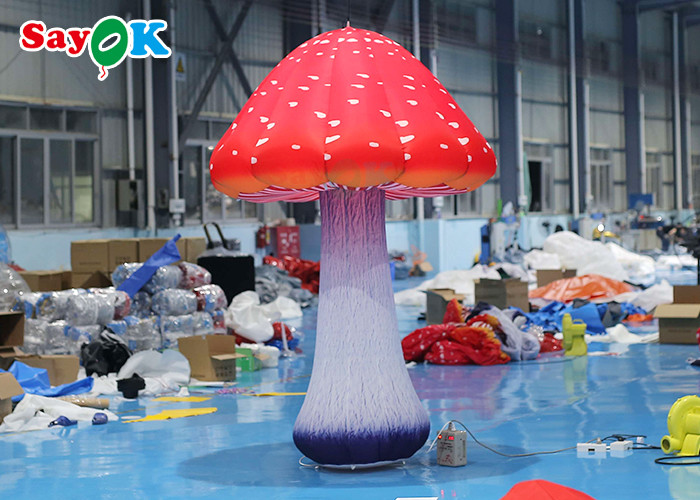 2.5m Decoration Inflatable Mushrooms Led Balloon Light Up Balloon